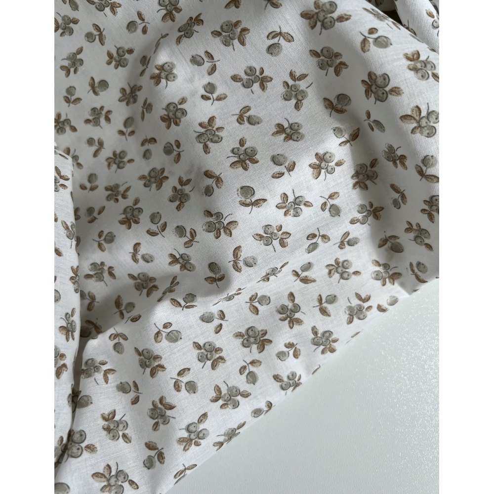 Nino - Batiste de coton BIO imprimé petits fruits