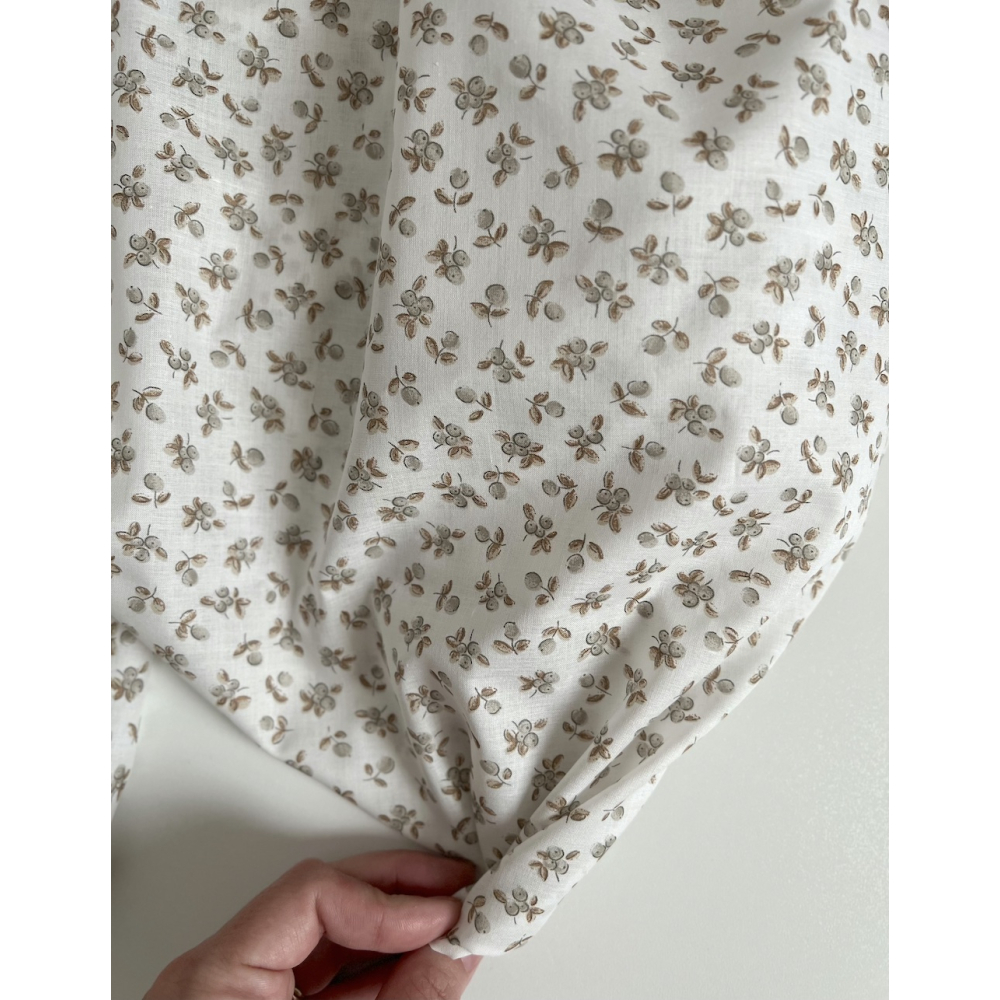 Nino - Batiste de coton BIO imprimé petits fruits