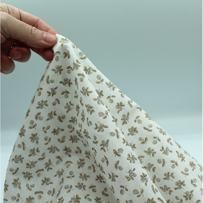 Nino - Batiste de coton BIO imprimé petits fruits