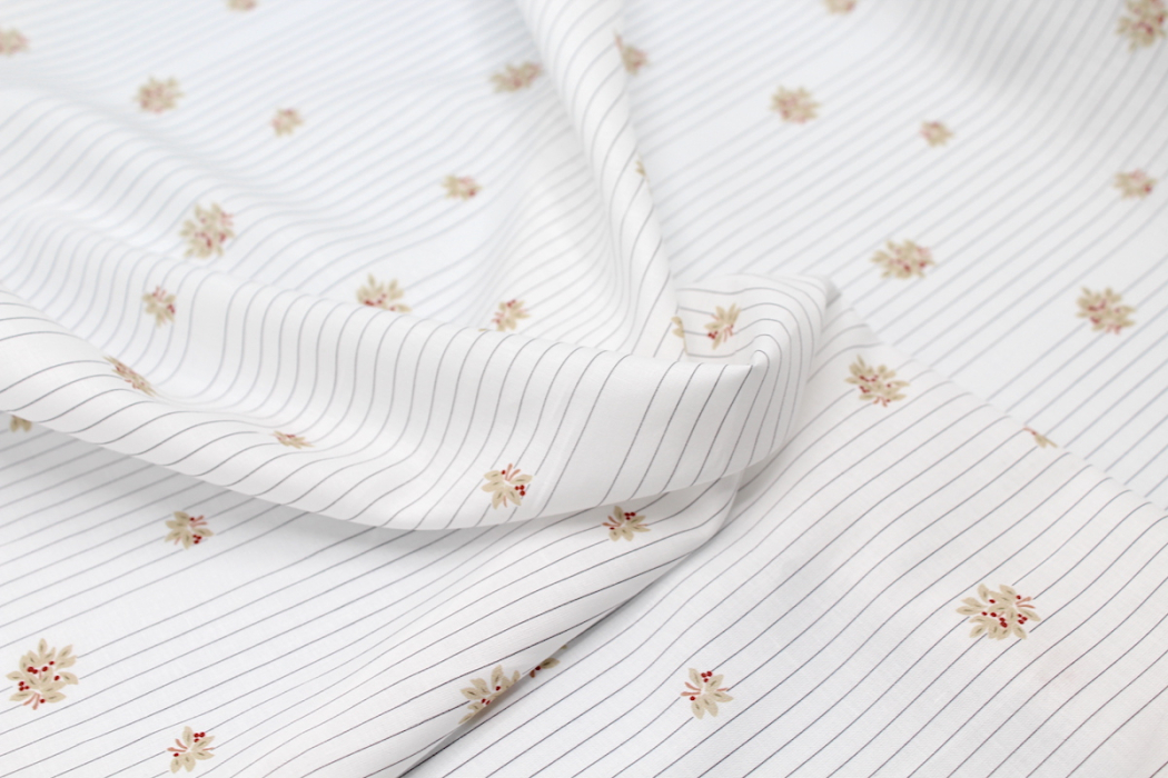 Batiste de coton BIO imprimé exclusif Tarte Tatin / SILKYNE