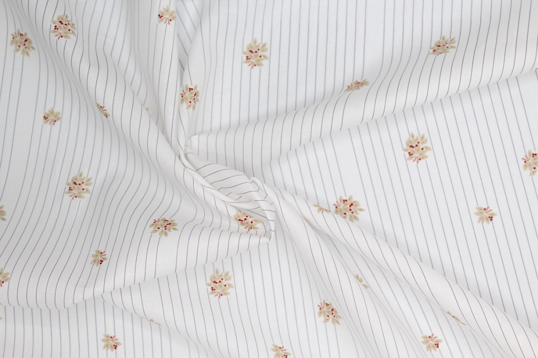 Batiste de coton BIO imprimé exclusif Tarte Tatin / SILKYNE