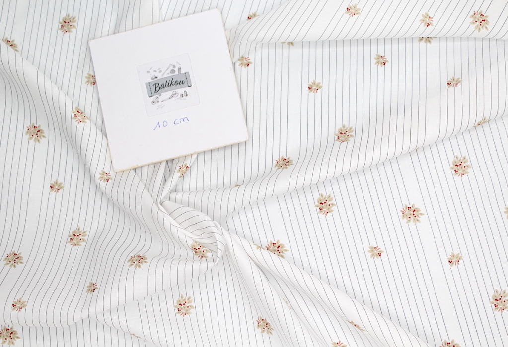 Batiste de coton BIO imprimé exclusif Tarte Tatin / SILKYNE