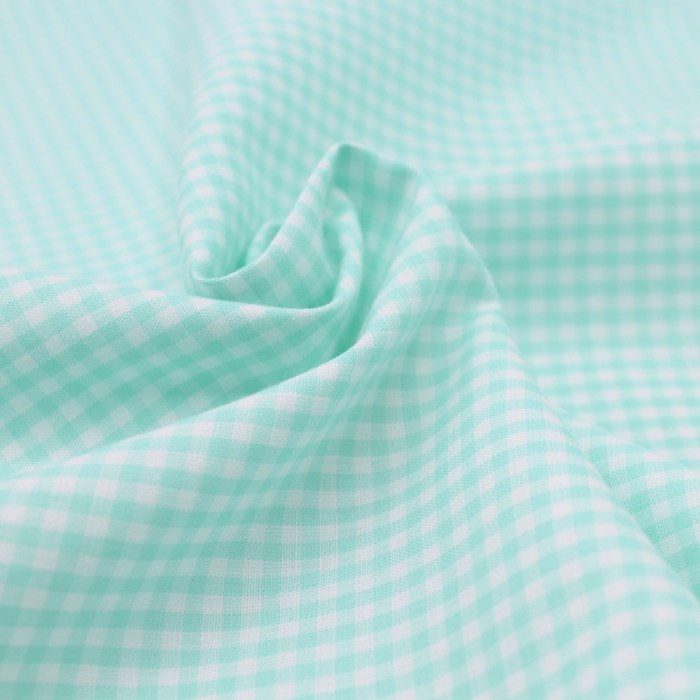 Coton vichy mini carreaux 2.7mm jade Qualité Oeko-tex - 1