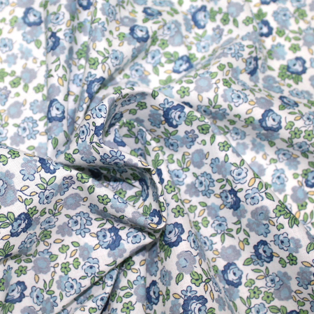 Hortense - Batiste de coton SILKYNE à imprimé fleuri Hortense - Batiste de coton SILKYNE à imprimé fleuri