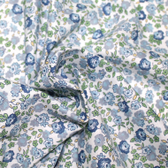 Hortense - Batiste de coton SILKYNE à imprimé fleuri