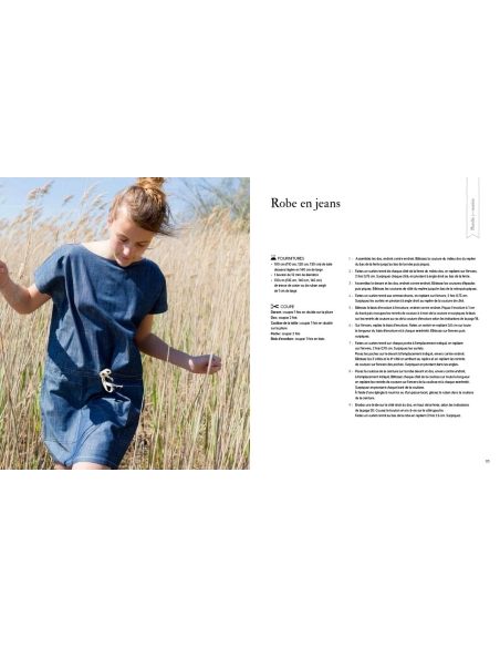 Livre Patrons de couture nouveaux intemporels pour demoiselles 10 au 16ans