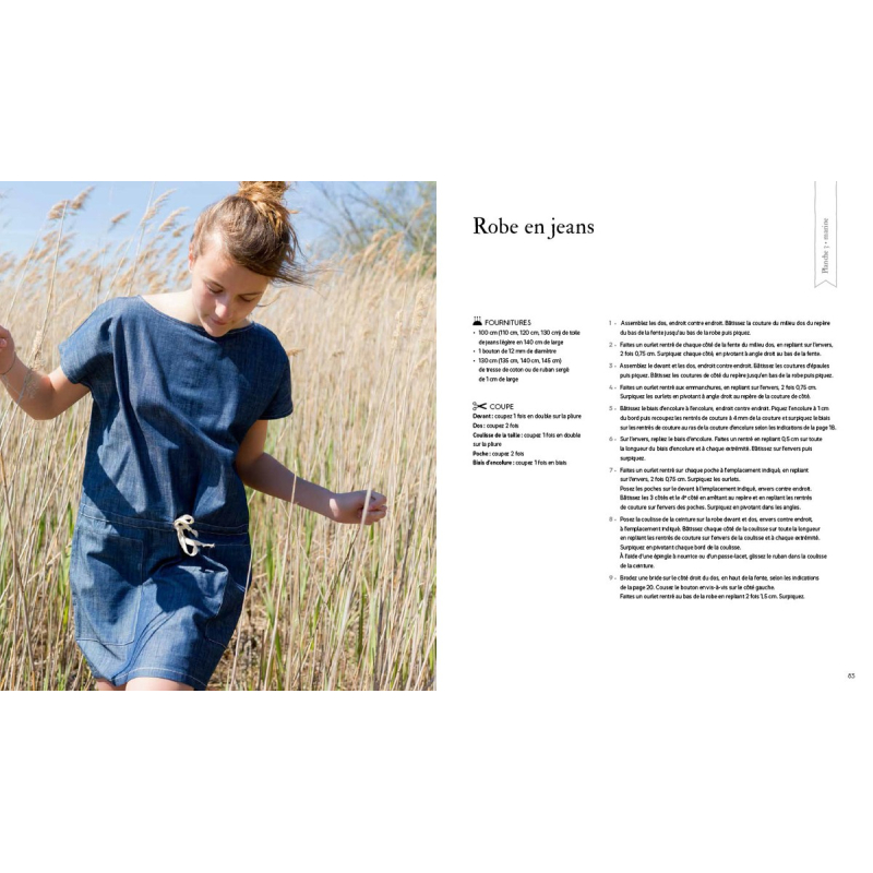 Livre Patrons de couture nouveaux intemporels pour demoiselles 10 au 16ans