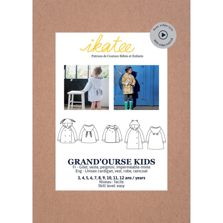 Pochette patron Ikatee Grande ourse kids 3A-12A  - 1