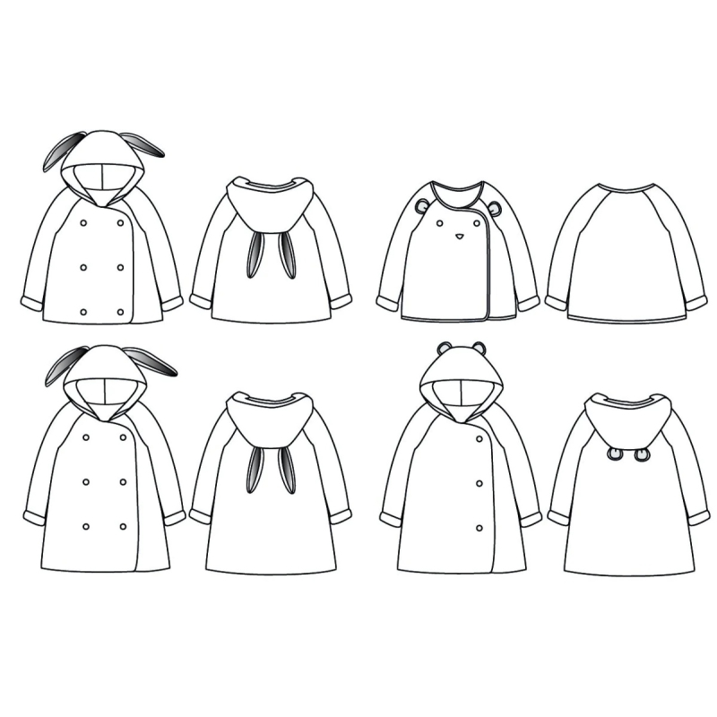 Pochette patron Ikatee Grande ourse kids 3A-12A  - 4