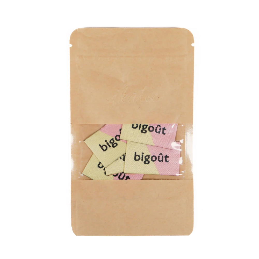 Lot 5 étiquettes tissées ©ikatee - Bigoût -