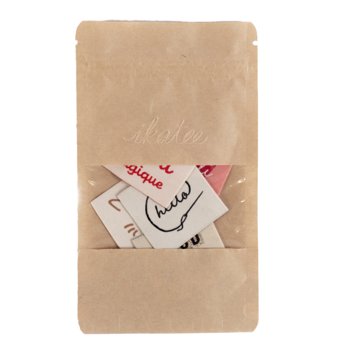 Assortiment d'Étiquettes Tissées "Cozy" ©ikatee - Lot de 5