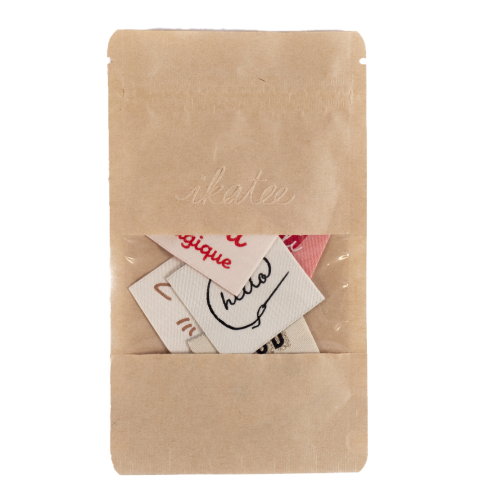 Assortiment d'Étiquettes Tissées "Cozy" ©ikatee - Lot de 5