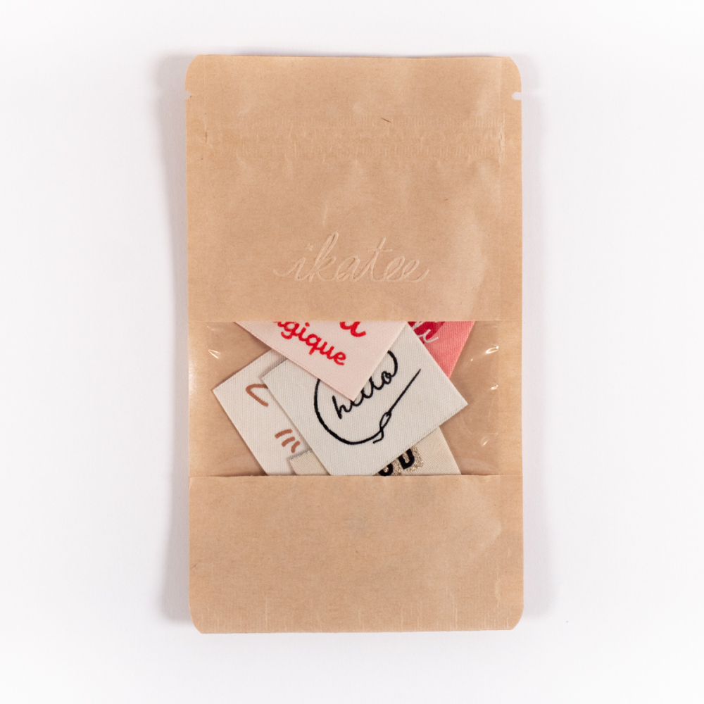 Assortiment d'Étiquettes Tissées "Cozy" ©ikatee - Lot de 5