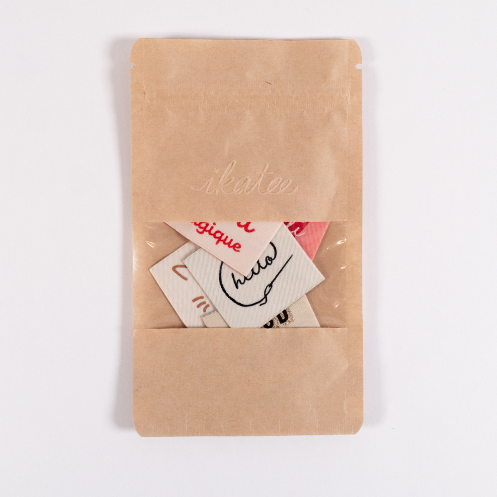 Assortiment d'Étiquettes Tissées "Cozy" ©ikatee - Lot de 5