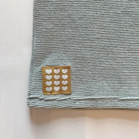 Étiquettes Tissées "Cœurs Écrus" ©ikatee - Lot de 5