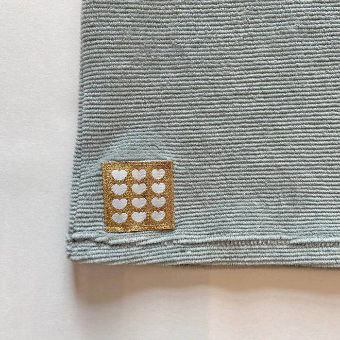 Étiquettes Tissées "Cœurs Écrus" ©ikatee - Lot de 5