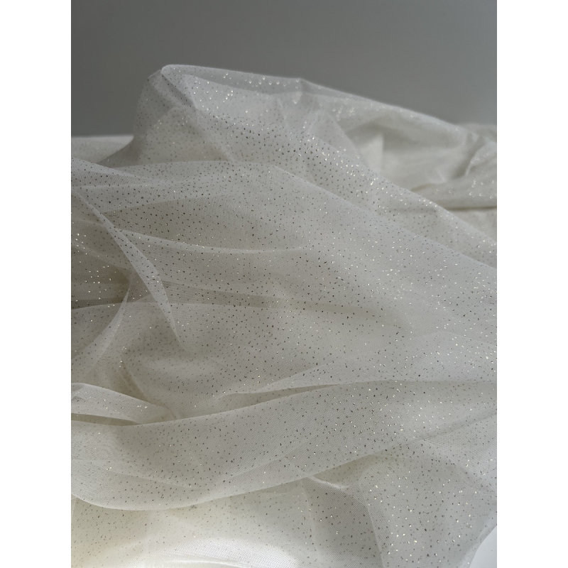 Tulle souple écru / doré Batikou - 3