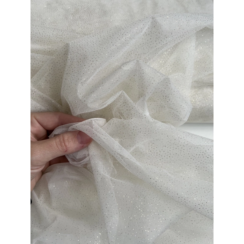 Tulle souple écru / doré Batikou - 6