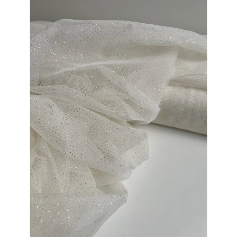Tulle souple écru / doré Batikou - 7