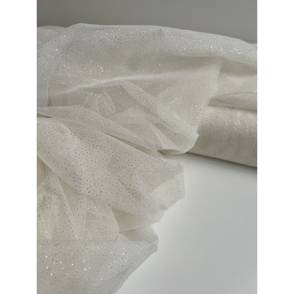 Tulle souple écru / doré Batikou - 7