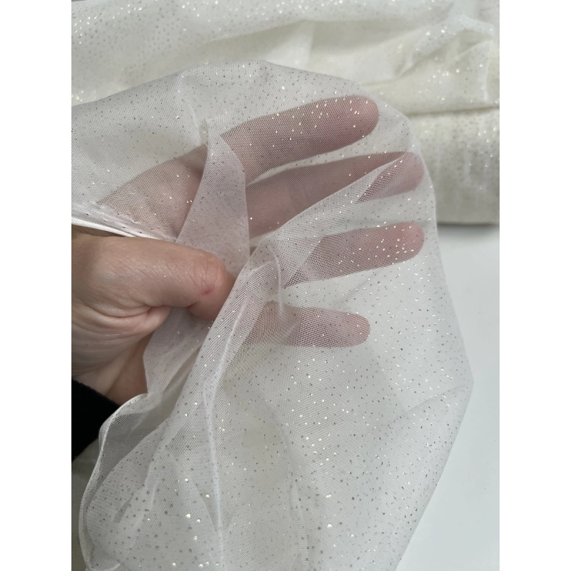 Tulle souple écru / doré Batikou - 8