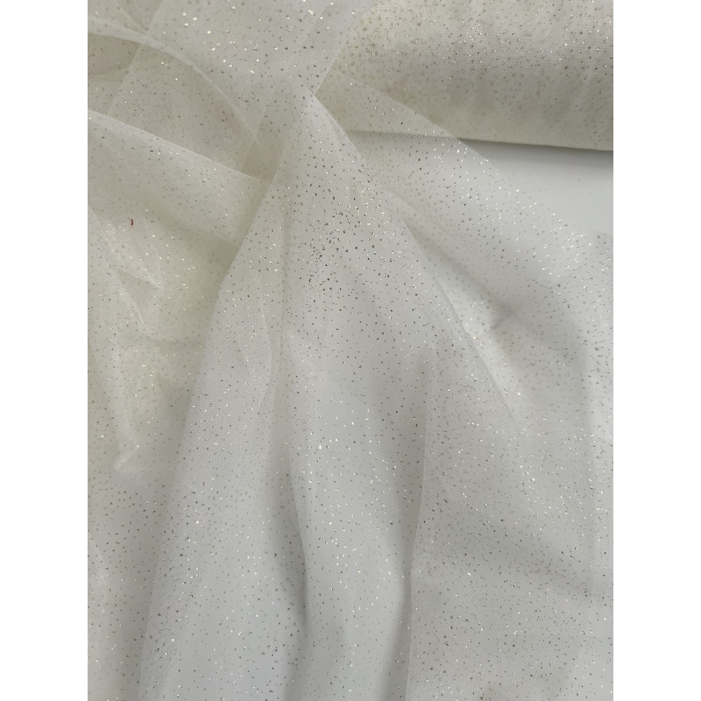 Tulle souple écru / doré Batikou - 9