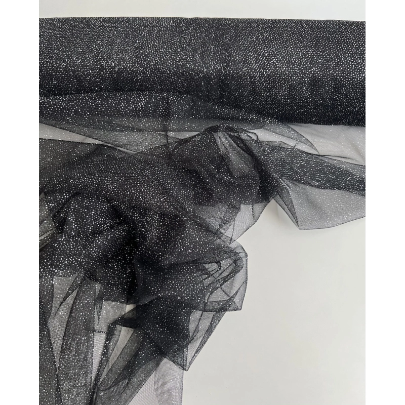 Tulle souple noir / argent Batikou - 4