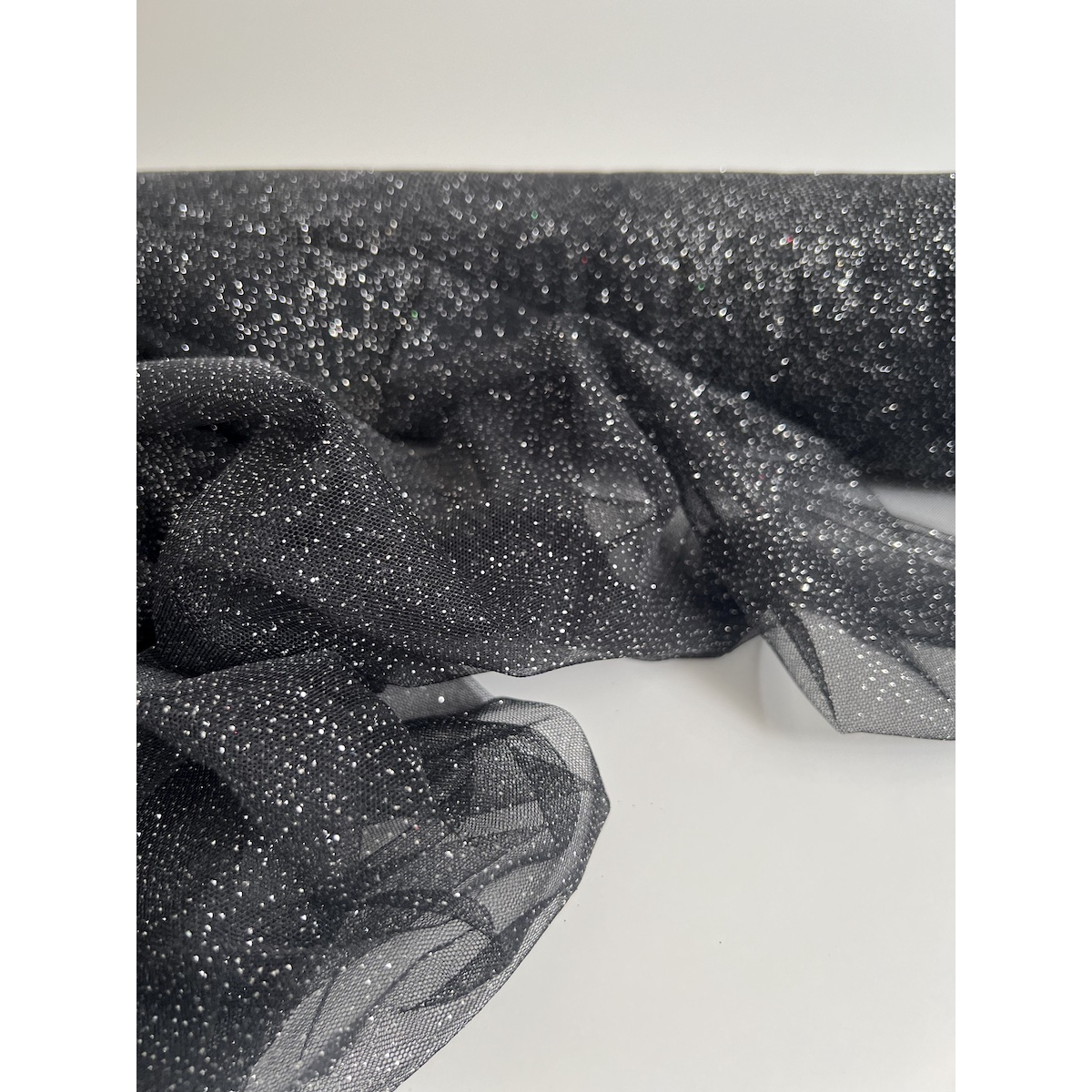 Tulle souple noir / argent Batikou - 5 Tulle souple noir / argent Batikou - 5