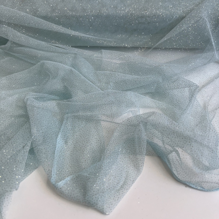 Tulle souple Celadon / doré Batikou - 6