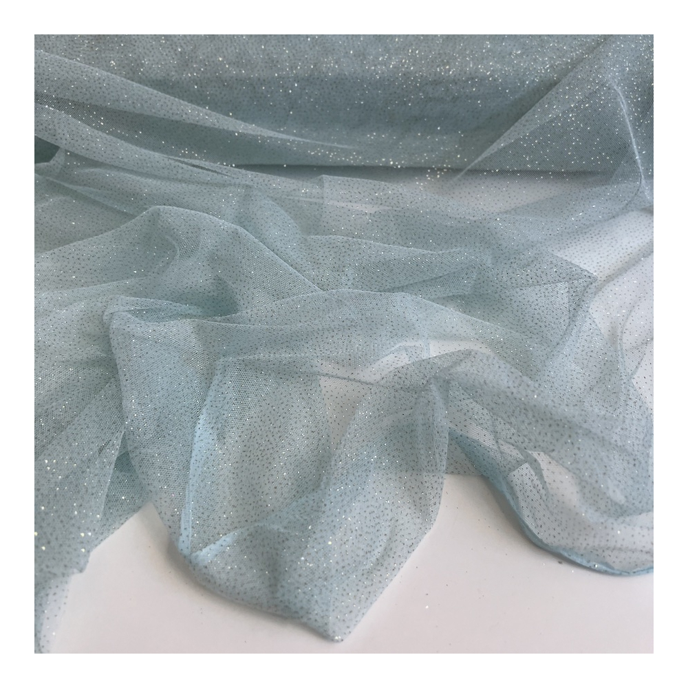 Tulle souple Celadon / doré Batikou - 6