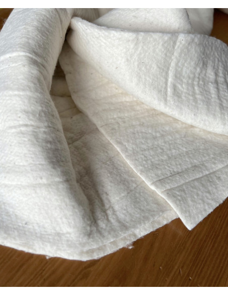 Ouate / molleton pur coton moyen 10mm Largeur 150cm