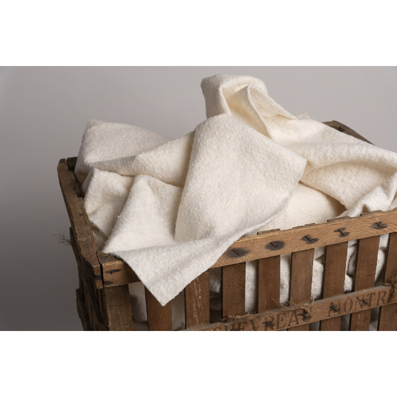 Molleton / ouate pur coton fin Fabriqué en France 125 x 180cm PSR Quilt France - 2