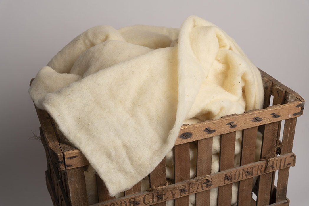 Molleton / ouate laine vierge Fabriqué en France 180 x 250cm PSR Quilt France - 2