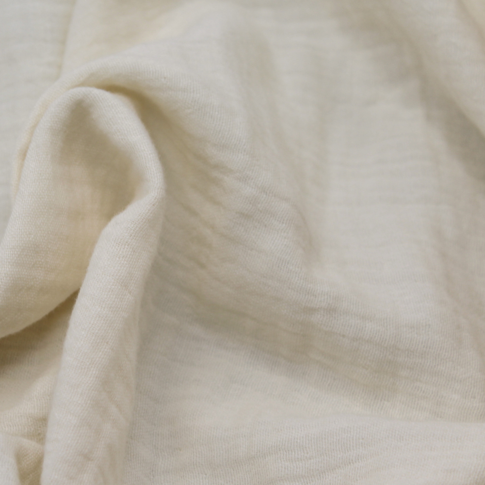Double gaze de coton BIO écru Qualité Oeko-tex - 2
