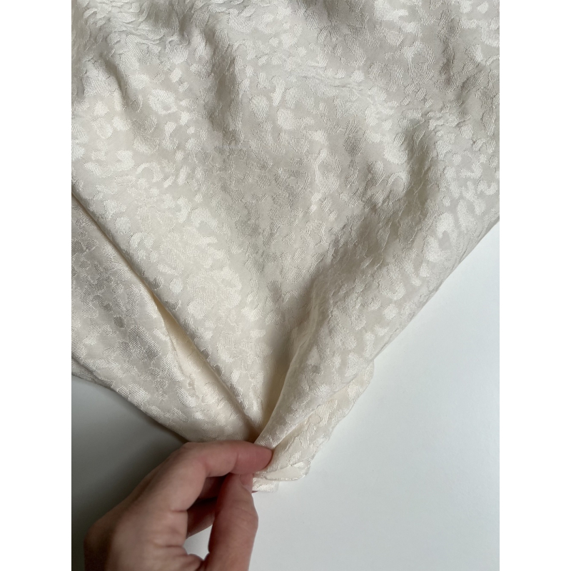 Lea - Viscose tissage jacquard graou / léopard écru Batikou - 8