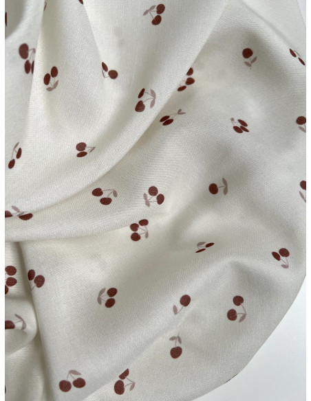 Exclusif Minimel pour Batikou Viscose écrue motif cerises Batikou - 3