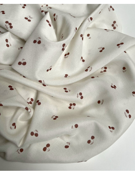 Exclusif Minimel pour Batikou Viscose écrue motif cerises Batikou - 4