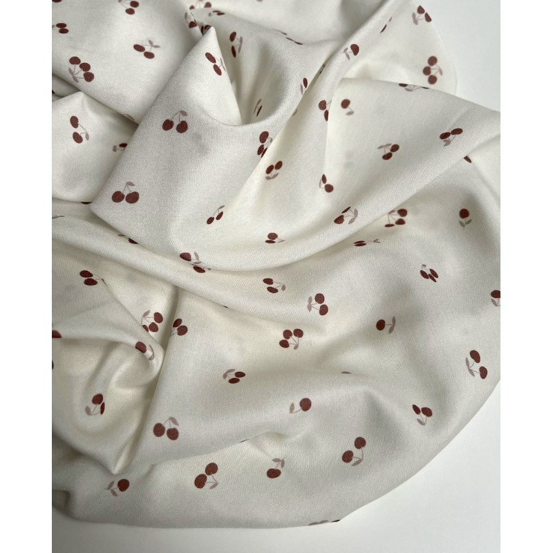 Exclusif Minimel pour Batikou Viscose écrue motif cerises Batikou - 4