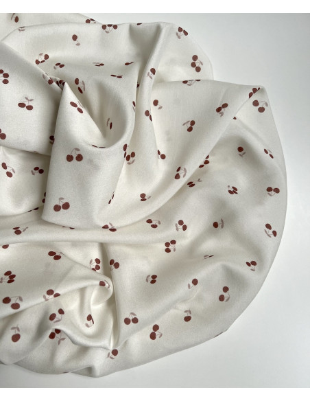 Exclusif Minimel pour Batikou Viscose écrue motif cerises Batikou - 5