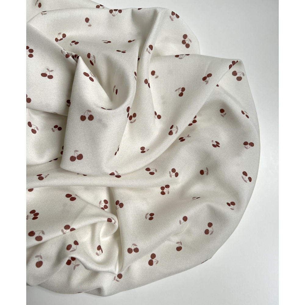 Exclusif Minimel pour Batikou Viscose écrue motif cerises Batikou - 5
