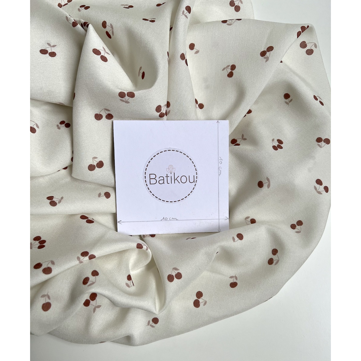 Exclusif Minimel pour Batikou Viscose écrue motif cerises Batikou - 7 Exclusif Minimel pour Batikou Viscose écrue motif cerises Batikou - 7