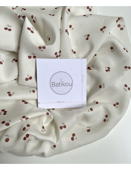 Exclusif Minimel pour Batikou Viscose écrue motif cerises Batikou - 7