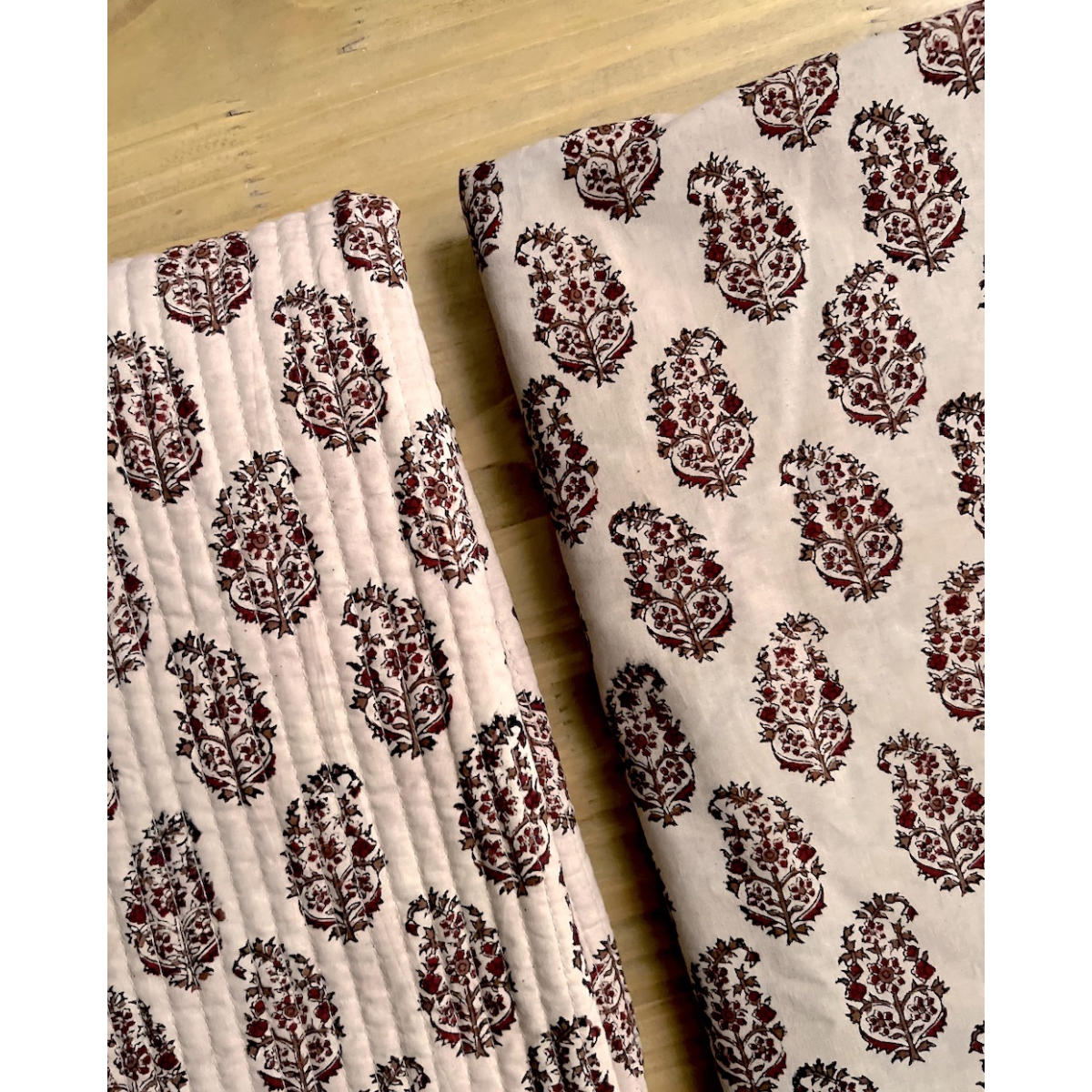 Tissu indien coton hand block traditionnel Qualité Oeko-tex - 11 Tissu indien coton hand block traditionnel Qualité Oeko-tex - 11