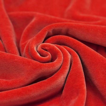 Velours nicky coloris rouge Mailles - 1 Velours nicky coloris rouge Mailles - 1