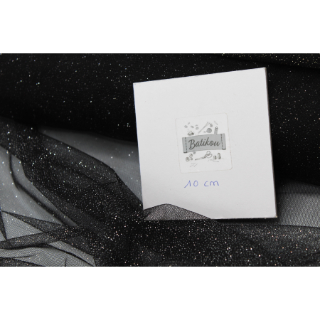 Tulle souple noir / argent Tulle souple noir / argent