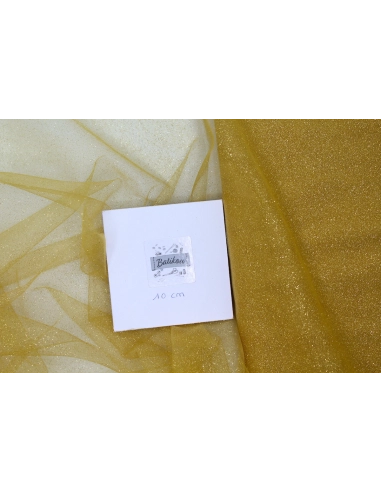 Tulle semi rigide paillettes rouge argent noir 