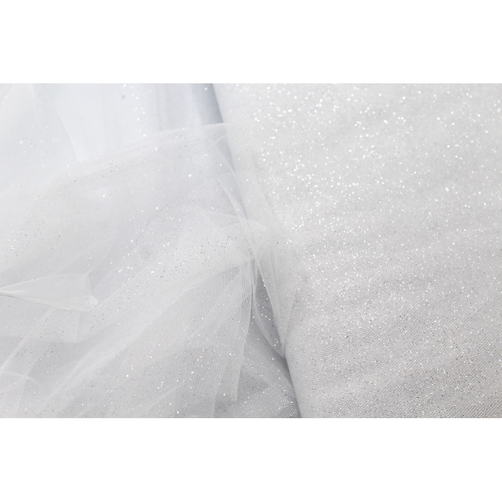 Tulle semi rigide paillettes rouge argent noir 