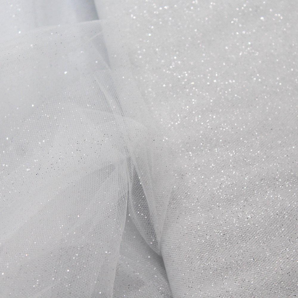 Tulle semi rigide paillettes rouge argent noir 