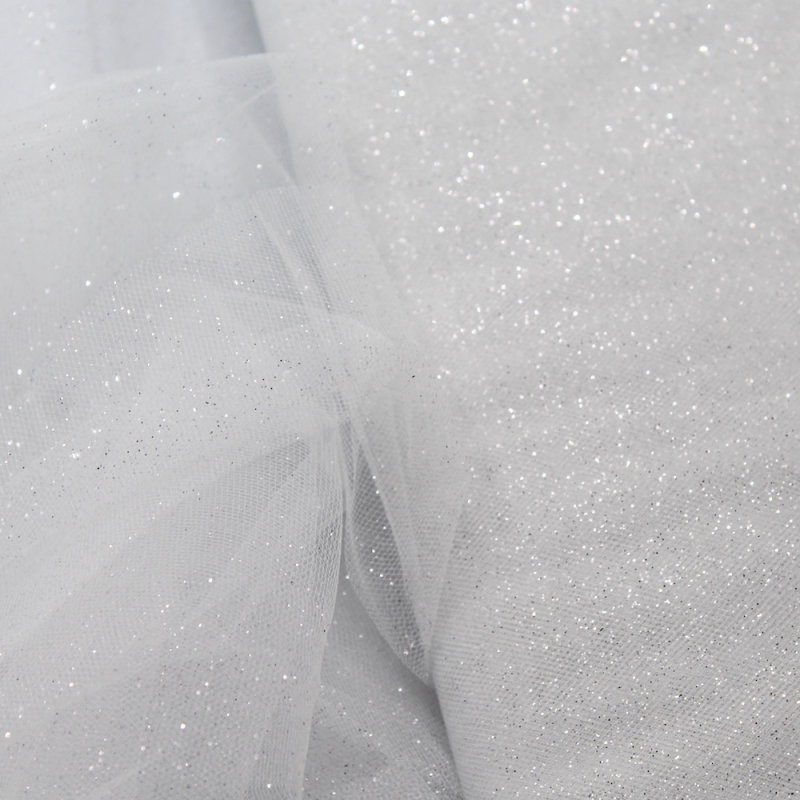 Tulle semi rigide paillettes rouge argent noir 