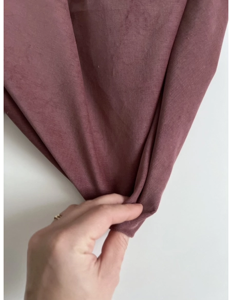 Velours milleraies stretch coton coloris figue Batikou - 2